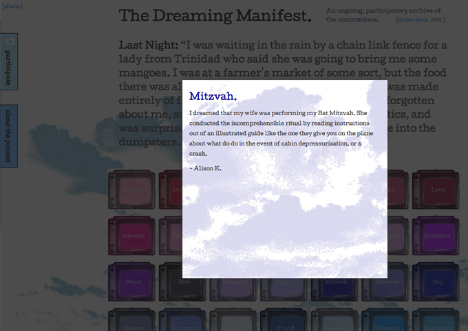 dreaming manifest